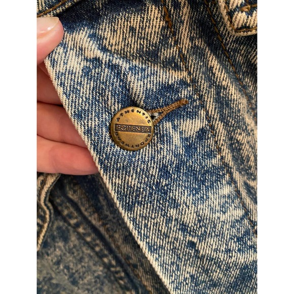 Vintage Forenza 80s style Denim Jean Jacket, mens size L or Unisex oversized - Picture 5 of 8